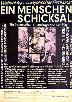 Destiny of a man / Sudba tscheloweka