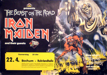 Iron Maiden Tour: The Beast is on the road 1982 Support: Trust