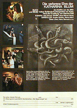 verlorene Ehre der Katharina Blum, Die / The Lost honour of Katharina Blum