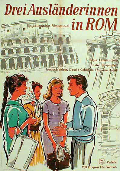 Drei Ausländerinnen in Rom