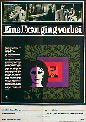 Eine Frau ging vorbei