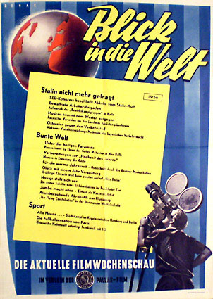 Filmwerbung: Blick in die Welt