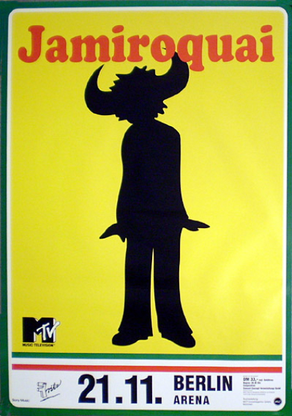90s デッドストック jamiroquai 大判ポスター 97年製 Jamiroquai - Postertreasures.com - Your 1.st stop for original