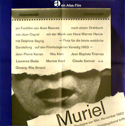 Muriel / Ou le temps d'un retour