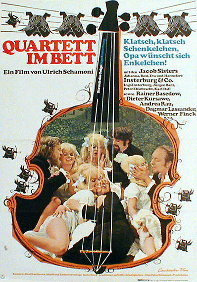 Quartett im Bett