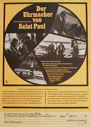 Watchmaker of St. Paul, The / L'horloger de Saint-Paul