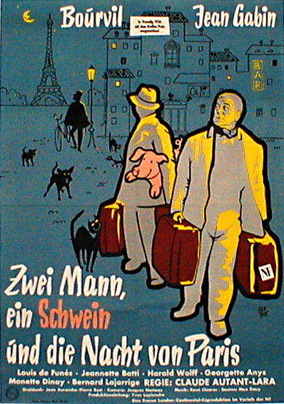 Zwei Mann, ein Schwein und die Nacht von Paris
